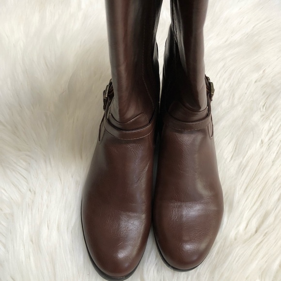 Unisa Shoes Unisa Brown Riding Boots Wide Calf Poshmark